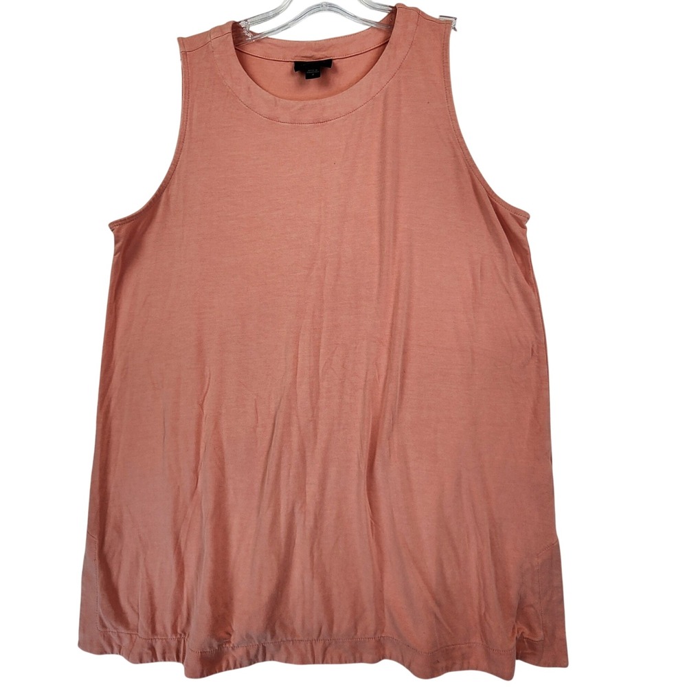 J. Jill M Pink Wearever Tank Top Tunic Sleeveless Round Neck Side‎ Slit Coastal